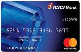 ICICI Sapphiro Credit Card benefits PDF